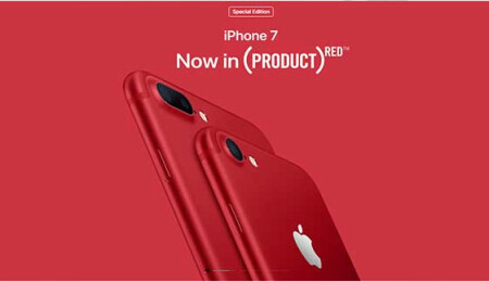 Apple, iPhone 7 ve iPhone 7 Plus'ın kırmızı renkli modelini duyurdu