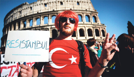 Roma'dan "Diren İstanbul" mesajı
