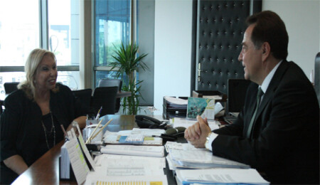 Fellahoğlu, Ektam yetkililerini kabul etti