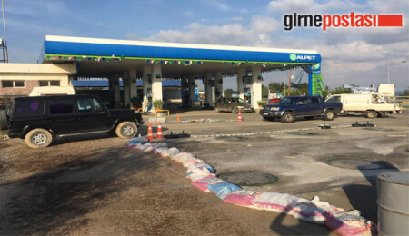 Sel baskınının ardından Hasan Uzun Petrol'de temizlik çalışmaları başladı