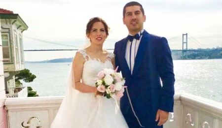 Siber ve Gülercan ailelerinin mutlu günü