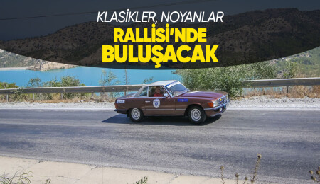 Noyanlar Klasik Otomobil Rallisi yapılıyor