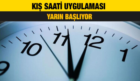 Yarın saatler bir saat geri alınacak