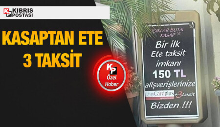 Kasaptan ete 3 taksit imkanı...