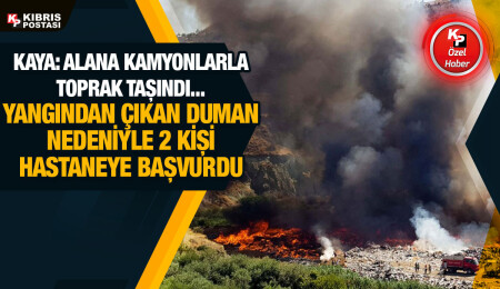 Lefke çöplüğündeki yangın, 10'uncu gününde