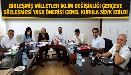 Meclis Hukuk Komitesi BM İklim Değişikliği Yasa Önerisini oy birliğiyle onayladı