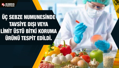 İki üründe limit üstü, bir üründe tavsiye dışı bitki koruma ürünü tespit edildi