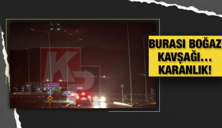 Boğaz Kavşağı zifiri karanlık: Vatandaşlar tepkili