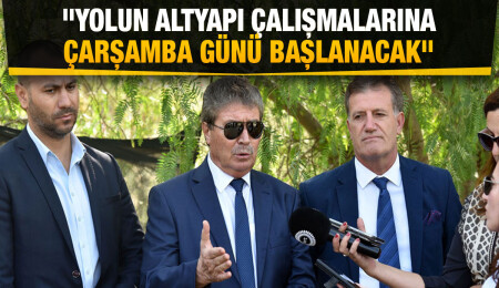 Ünal Üstel, Dilekkaya-Gaziköy yolunda incelemelerde bulundu