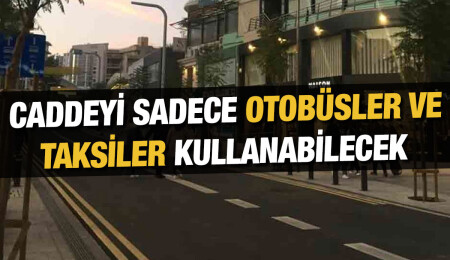 Makarios Caddesi, 27 Ekim itibarıyla motorlu araçlara kapatılacak