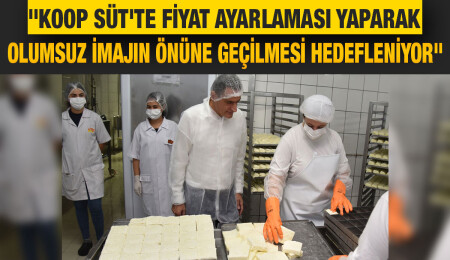 Dursun Oğuz, süt üretim tesislerini ziyaret etti