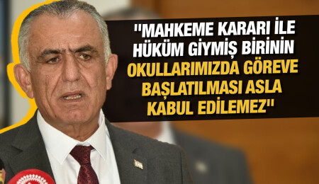 Nazım Çavuşoğlu: İsmi adli suçlara karışmış kişilerin okullarımızda görev almasına asla iznimiz yoktur