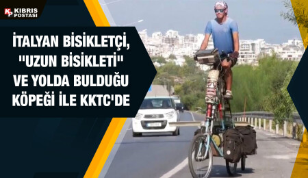 İtalyan bisikletçi KKTC'ye ulaştı
