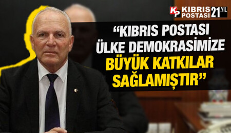 Zorlu Töre, Kıbrıs Postası’nın 21. yaşını kutladı