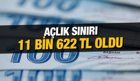 4 kişilik bir ailenin Aralık ayı açlık sınırı: 11 bin 622 TL