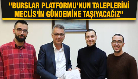 Tufan Erhürman, Burslar Platformu temsilcileri ile görüştü