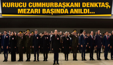 Rauf Raif Denktaş mezarı başında anıldı... Tatar: "Onun izinde yürümeye devam edeceğiz"