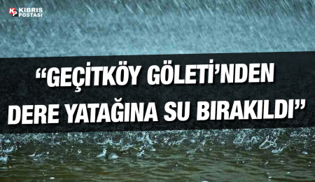 Tarım ve Doğal Kaynaklar Bakanlığı: Geçitköy Göleti'nden dere yatığına su bırakıldı
