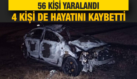 Ocak ayında yaşanan 338 trafik kazasında 4 kişi yaşamını yitirdi