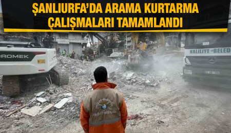 AFAD: Şanlıurfa'da arama kurtarma çalışmaları tamamlandı