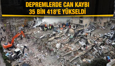Deprem felaketinde 10'uncu gün: Can kaybı 35 bin 418