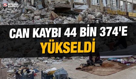 Kahramanmaraş merkezli depremlerde 44 bin 374 kişi hayatını kaybetti