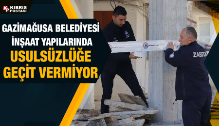Gazimağusa Belediyesi bir hafta içerisinde 3 inşaatı mühürledi