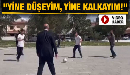 Cumhurbaşkanı Tatar: Varsın olsun yine gençlerle oynayayım, yine düşeyim…