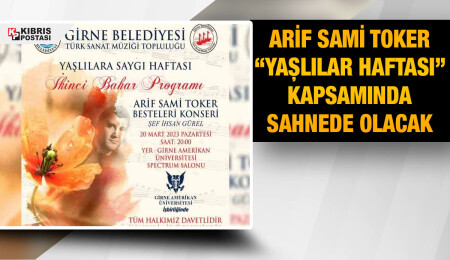 “Yaşlılar Haftası” kapsamında bu akşam Girne’de konser düzenlenecek