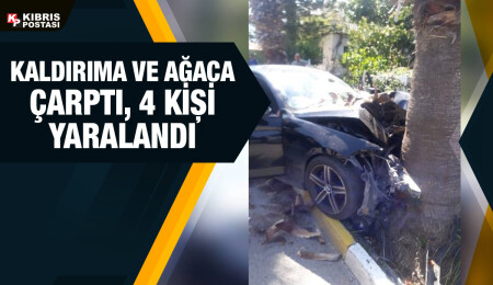 Girne’de kaza: 4 kişi yaralandı
