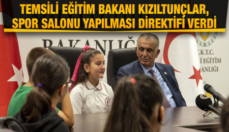 Nazım Çavuşoğlu, makamını Alasya İlkokulu öğrencisi Ela Kızıltunçlar’a devretti