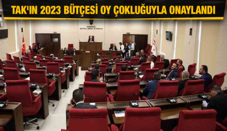 Meclis'te TAK'ın 2023 bütçesi onaylandı