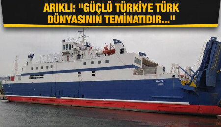 ‘Ada 74’ gemisi Mersin’de düzenlenen tören ile adaya uğurlandı