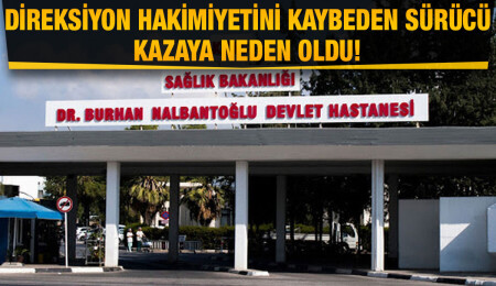 Girne-Tatlısu ana yolunda yüz yüze çarpışan 2 araç yandı: 5 kişi yaralandı