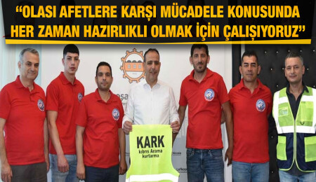 Mehmet Harmancı, Kıbrıs Arama Kurtarma Derneği üyelerini kabul etti