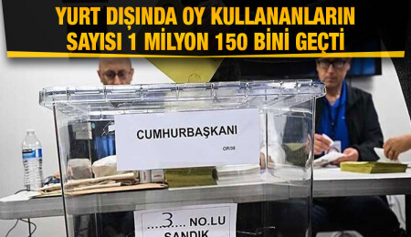 Türkiye’de cumhurbaşkanı seçimi ikinci turu için 1 milyon 153 bin 842 seçmen oy kullandı