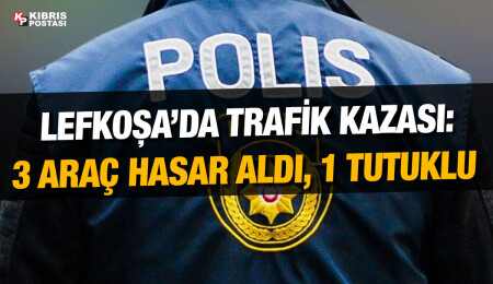 Lefkoşa’da kırmızı ışıkta duran araca çarpan alkollü sürücü Etsenameh Levı Ezekıel tutuklandı