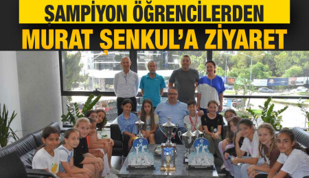 23 Nisan İlkokulu öğrencileri, Murat Şenkul’u ziyaret etti