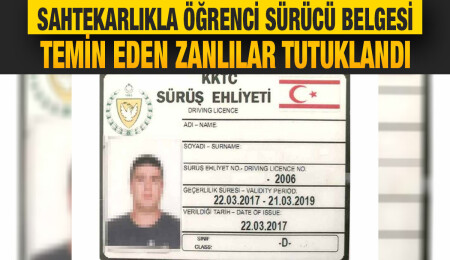 Girne’de sahte ehliyet belgesi düzenleyen 2 kişi tutuklandı