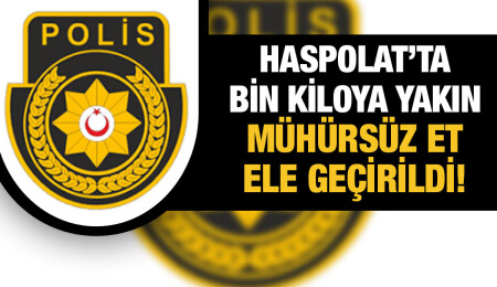 Haspolat’ta bir kasap dükkanında yapılan aramada kilolarca mühürsüz et ele geçirildi