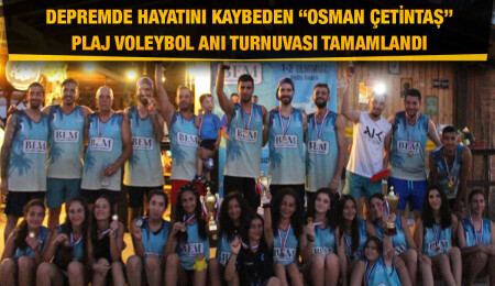 6. Bedi’s Osman Çetintaş plaj voleybol anı turnuvası tamamlandı