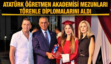 Atatürk Öğretmen Akademisi’nde eğitim alan 68 öğretmen adayı diplomasını aldı