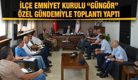 Ziya Öztürkler, Güngör çöplüğü için İlçe Emniyet Kurulu ile toplantı yaptı
