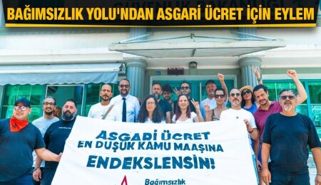 Bağımsızlık Yolu, Çalışma Bakanlığı önünde asgari ücret için eylem yaptı