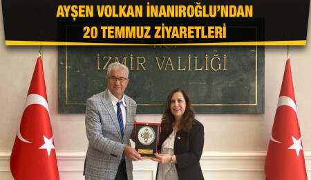 KKTC İzmir Başkonsolosu Ayşen Volkan İnanıroğlu, 20 Temmuz kapsamında ziyaretler gerçekleştirdi