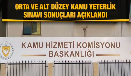 Orta ve Alt Düzey Kamu Yeterlik Sınavı sonuçları açıklandı