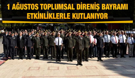 1 Ağustos Toplumsal Direniş Bayramı… Lefkoşa Atatürk Anıtı’nda tören düzenlendi