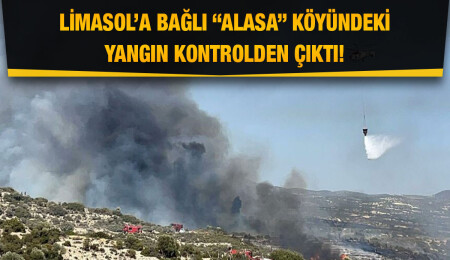 Limasol’daki yangın sürüyor... Yakın köylerdeki evler boşaltılıyor