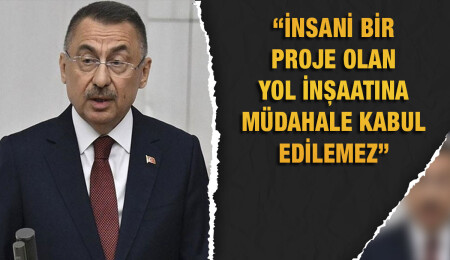 Fuat Oktay'dan BM Barış Gücü'nün KKTC'nin yol inşaatına müdahalesine kınama