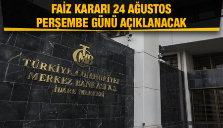 Türkiye Merkez Bankası faiz kararını perşembe günü açıklayacak